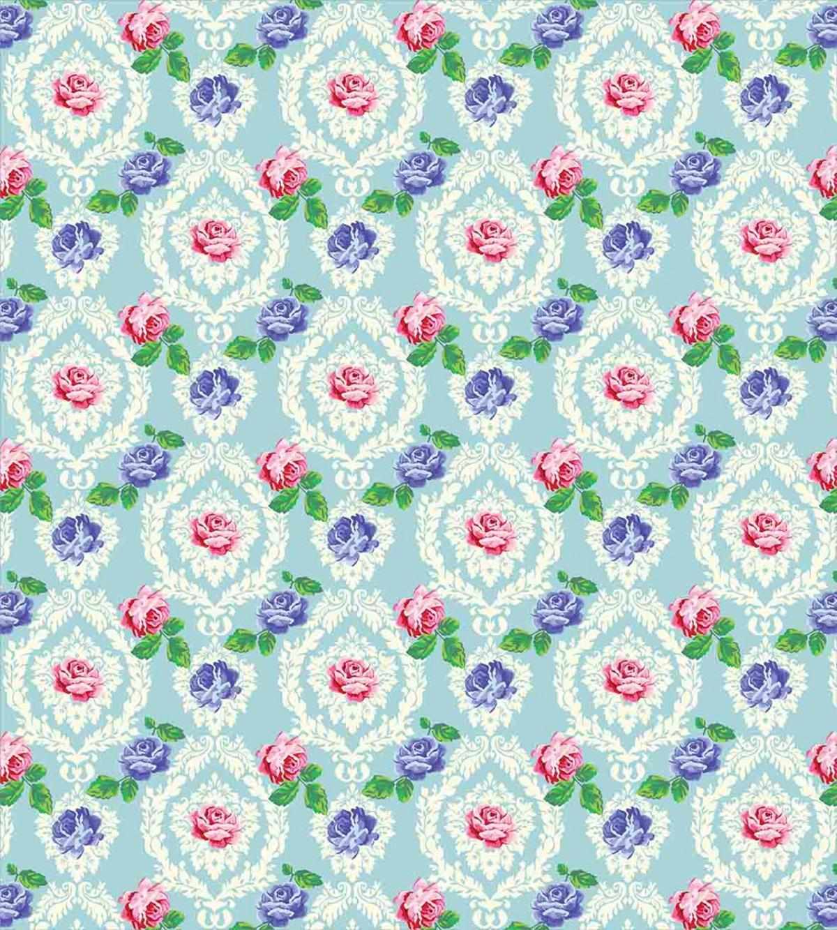 Baroque Colored Roses — Pattern