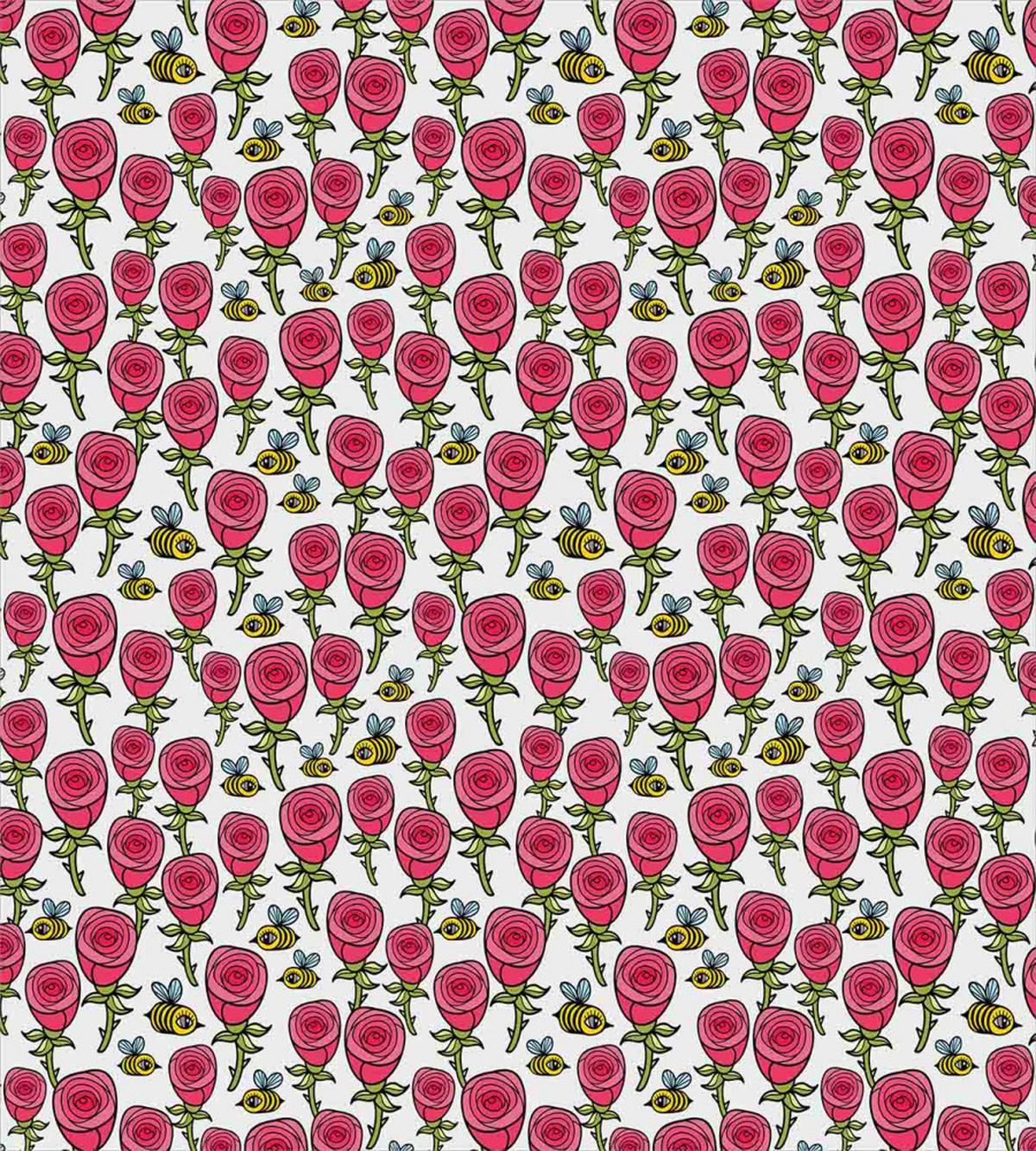 Rose Bud Bouquet Bumblebee — Pattern