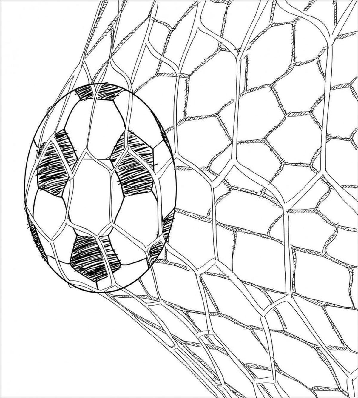 Soccer Ball in Net — Pattern