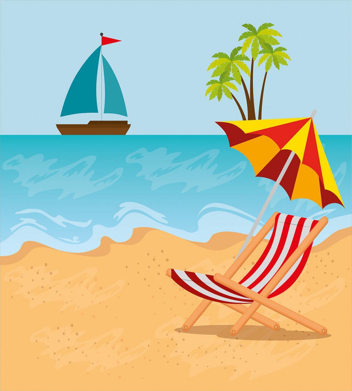 Summer Leisure Scene — Pattern