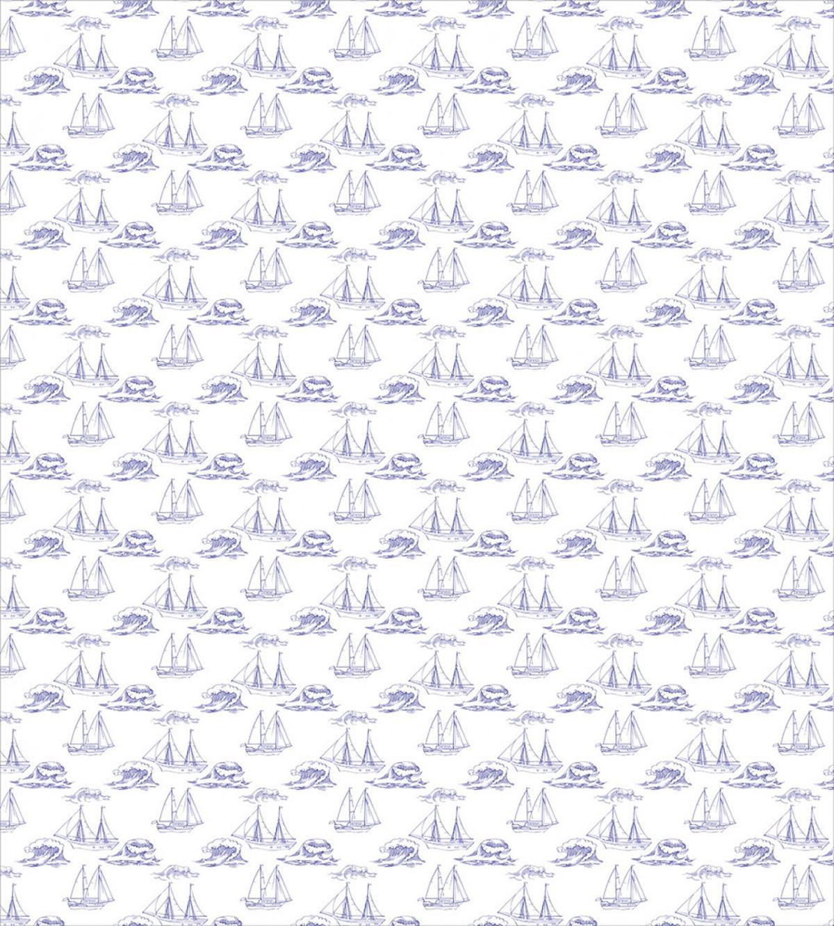 Ships and Waves Maritime Art — Pattern