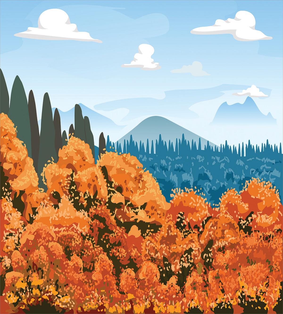 Digital Autum Season — Pattern