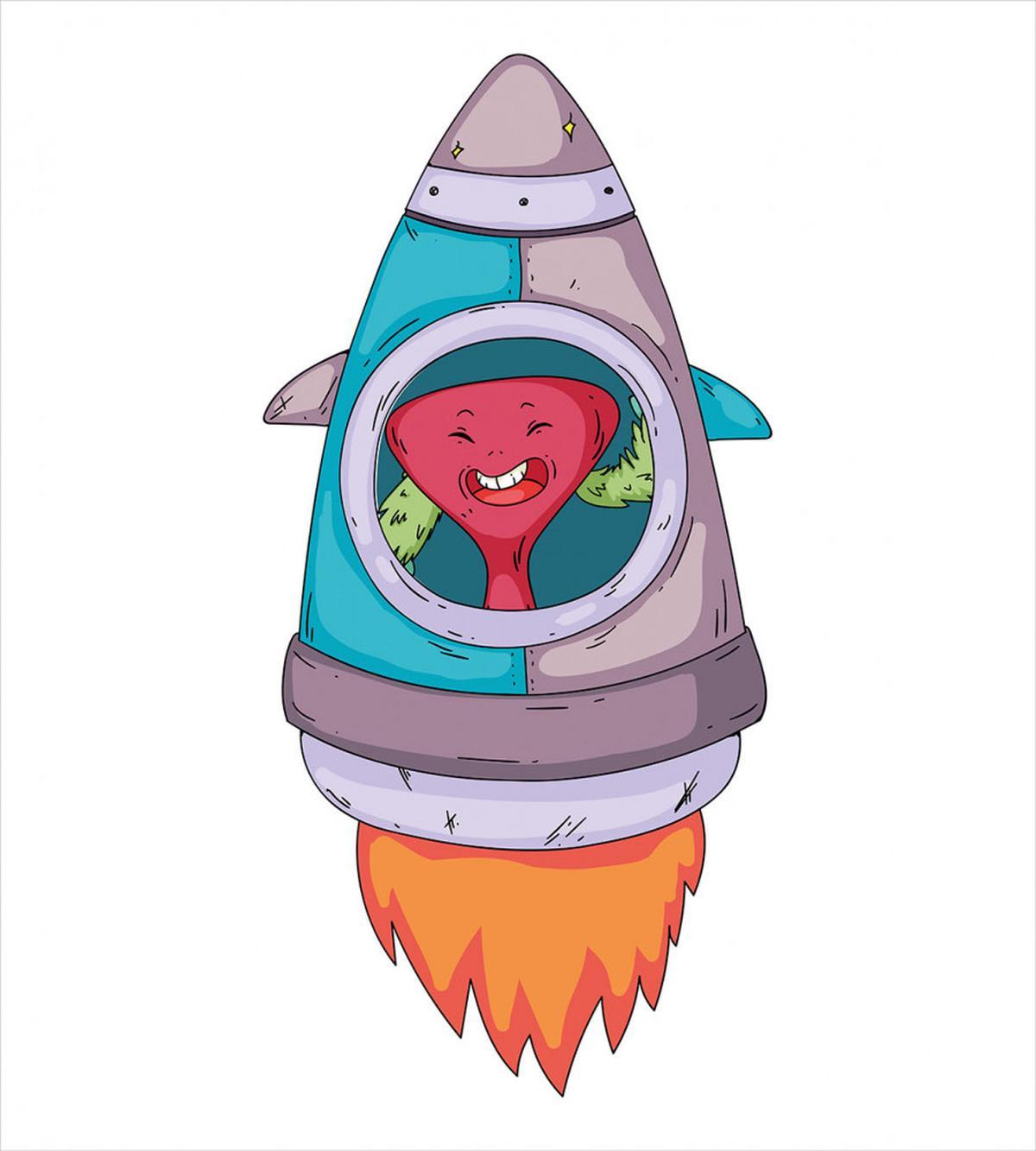 Creature in a Space Rocket — Pattern