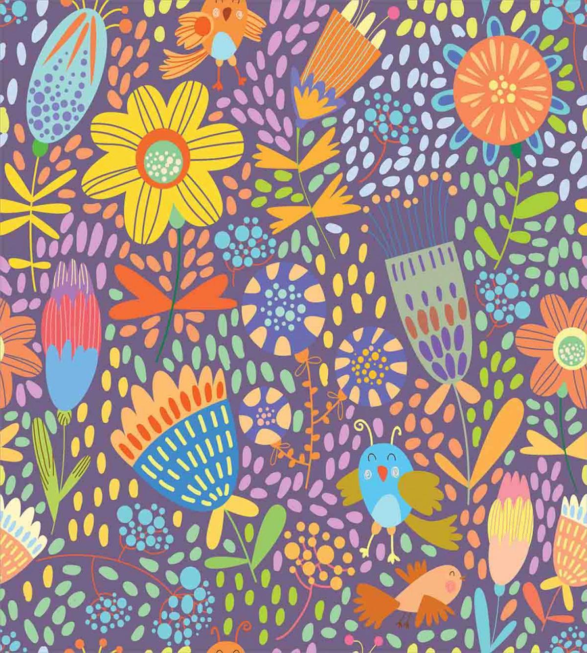 Flowers and Birds — Pattern