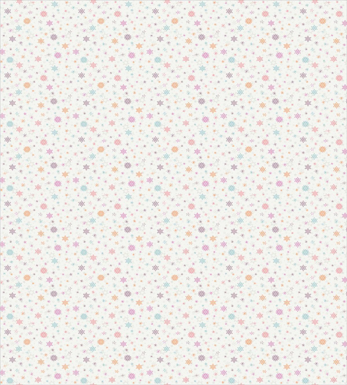 Colorful Snowflake Motifs — Pattern