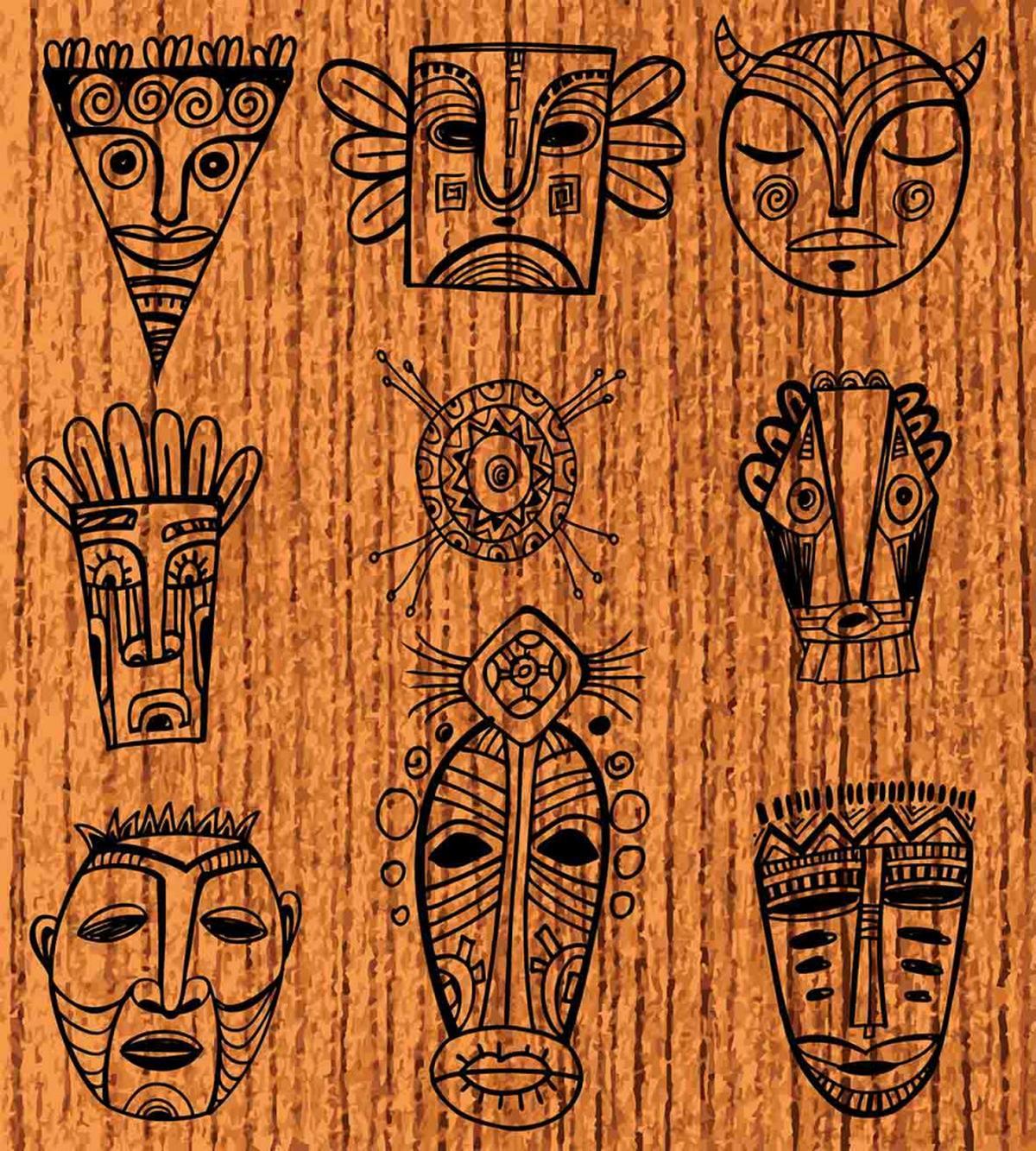 Native Masks — Pattern