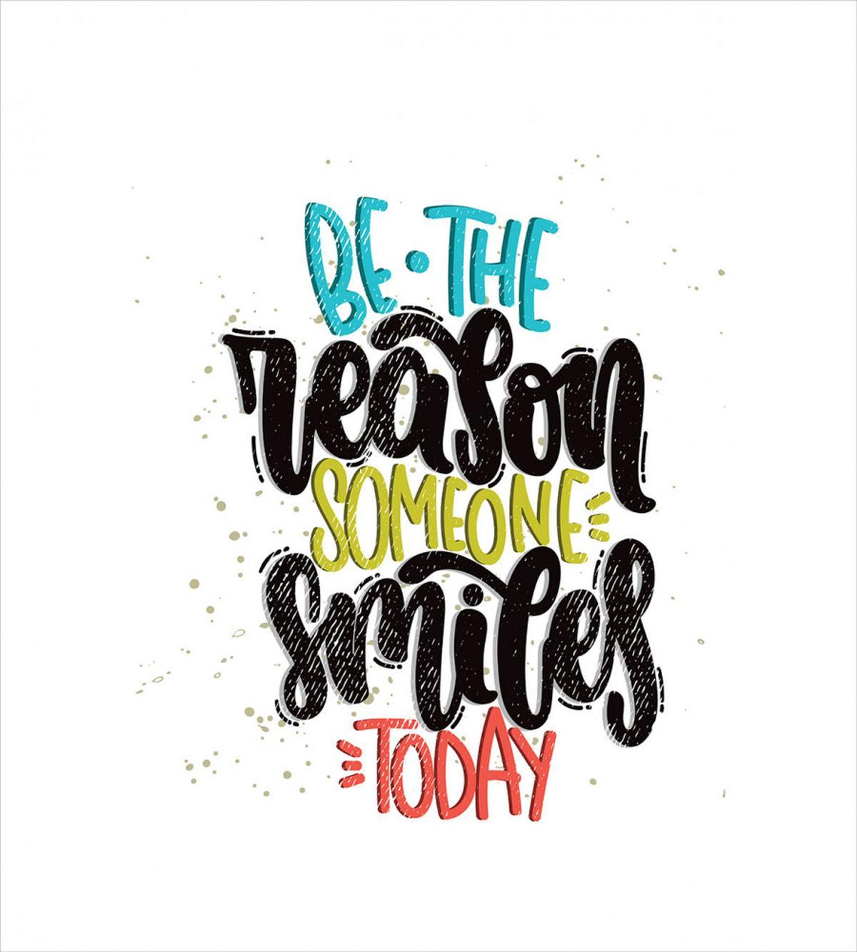 Funky Positive Calligraphy — Pattern