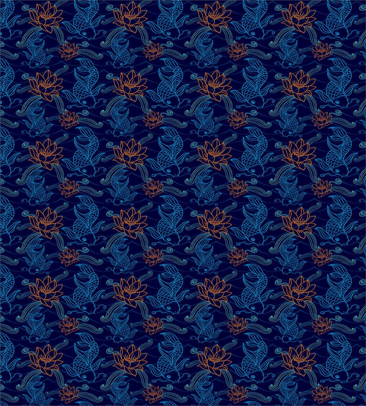 Oriental Sacered Carp Koi — Pattern