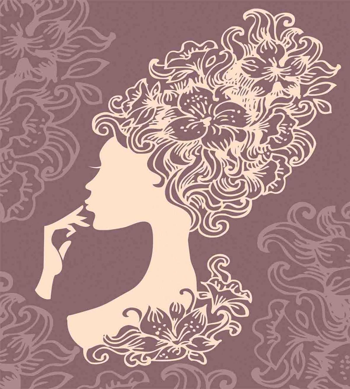 Flower Hairstyle — Pattern