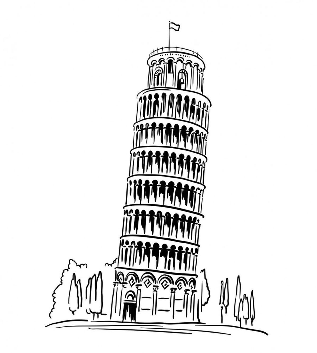 Landmark Piza Tower Europe — Pattern