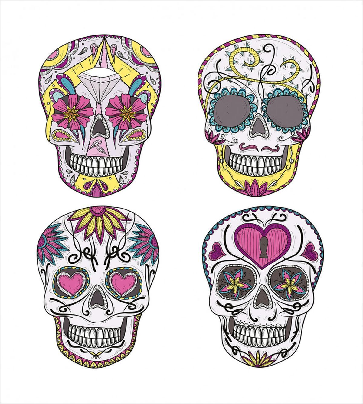 Mexican Skulls Set — Pattern