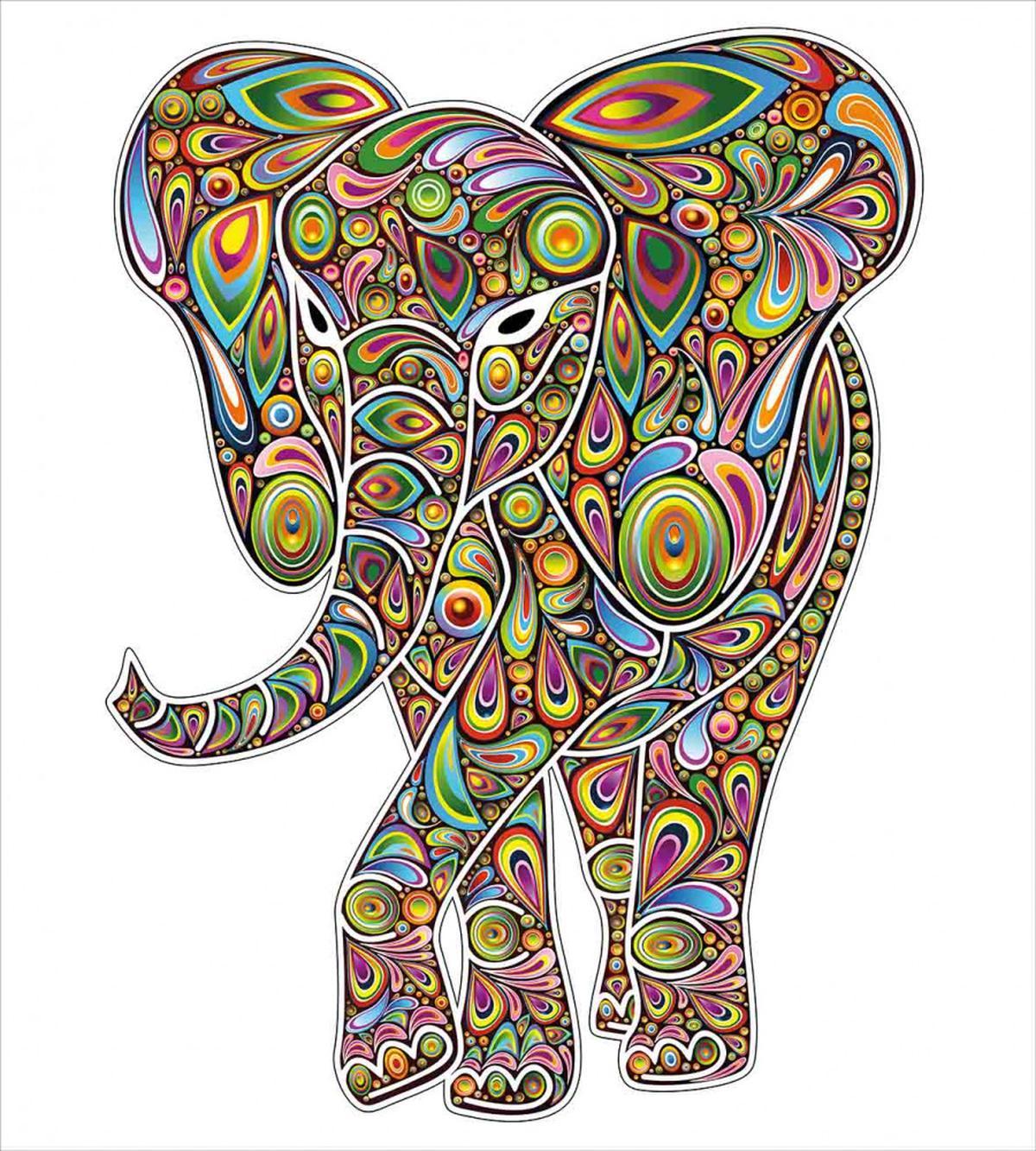 Boho Elephant Art — Pattern
