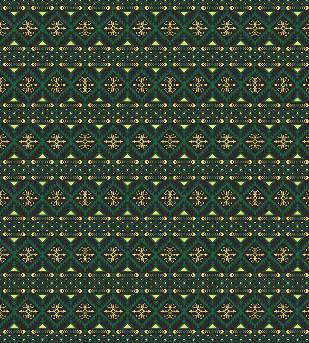 Tribal Motifs and Shapes Print — Pattern
