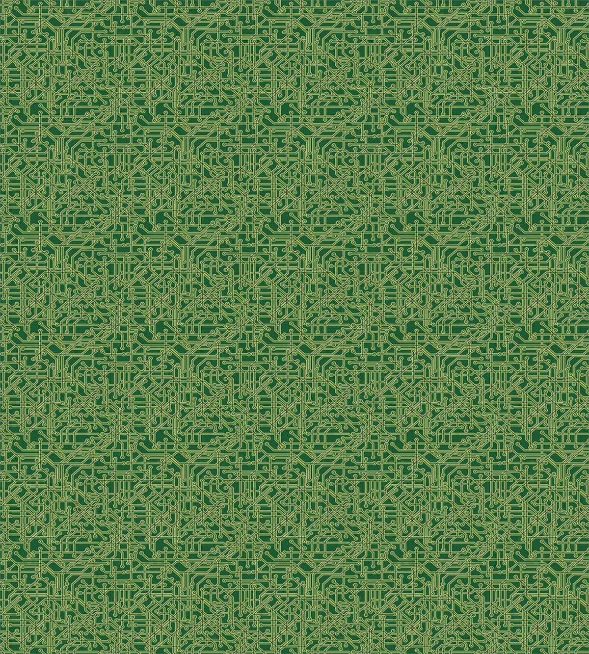 Futuristic Grid Line — Pattern