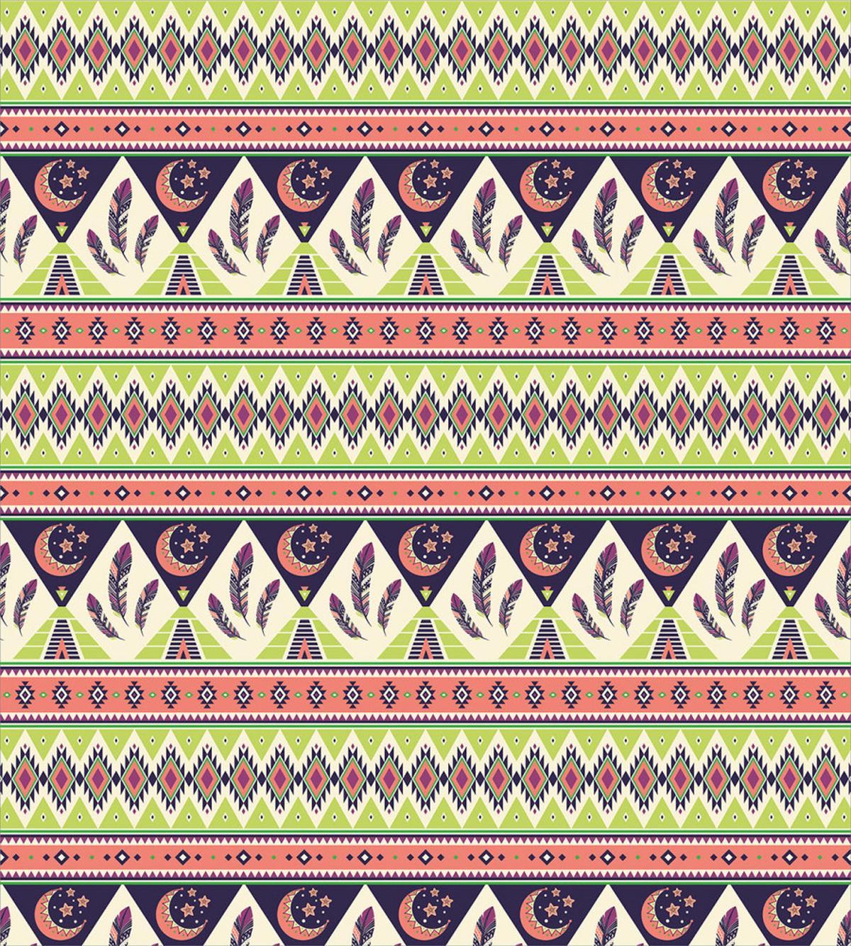 Crescent Stars and Feathers — Pattern