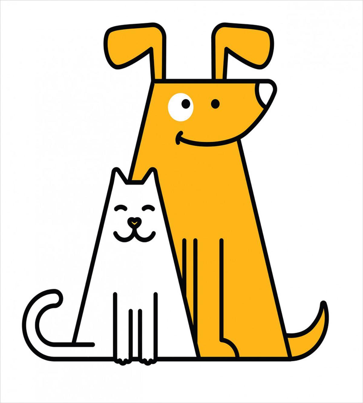 Cats and Dogs Friends — Pattern