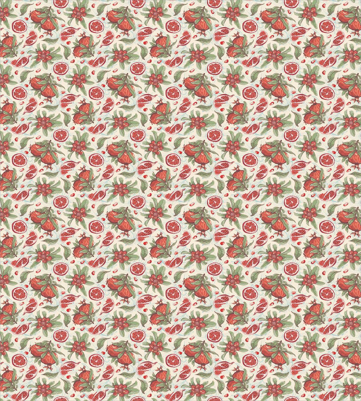 Vintage Ripe Pomegranates — Pattern