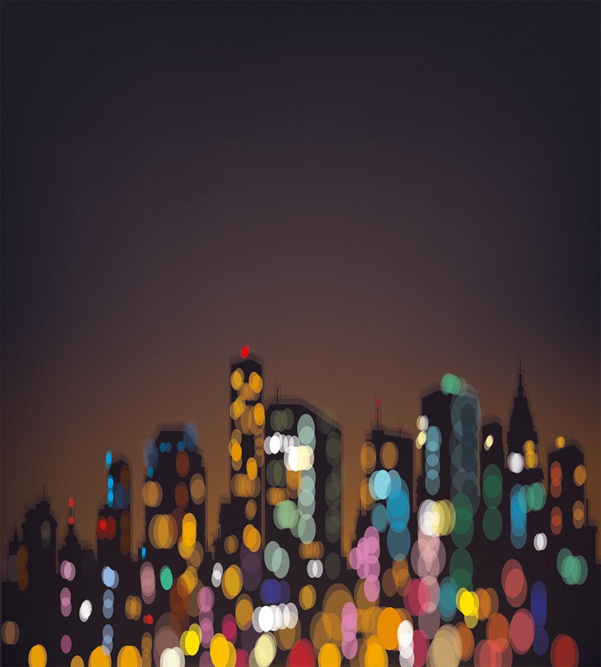 Abstract Cityscape Bokeh — Pattern