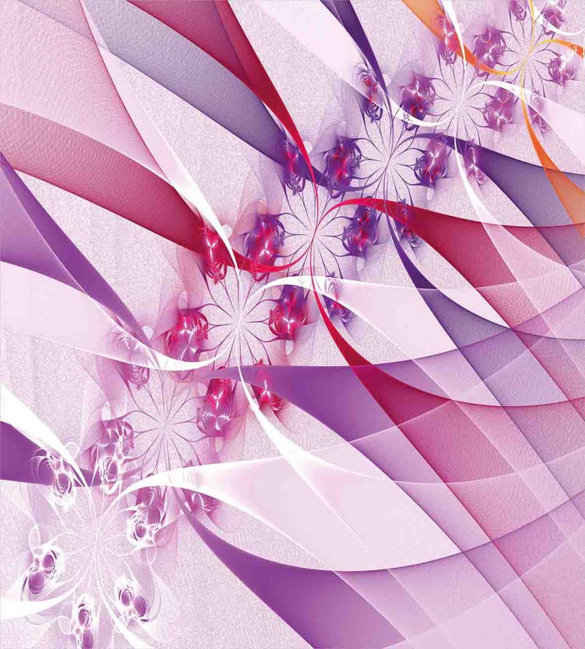 Digital Colored Flowers — Pattern