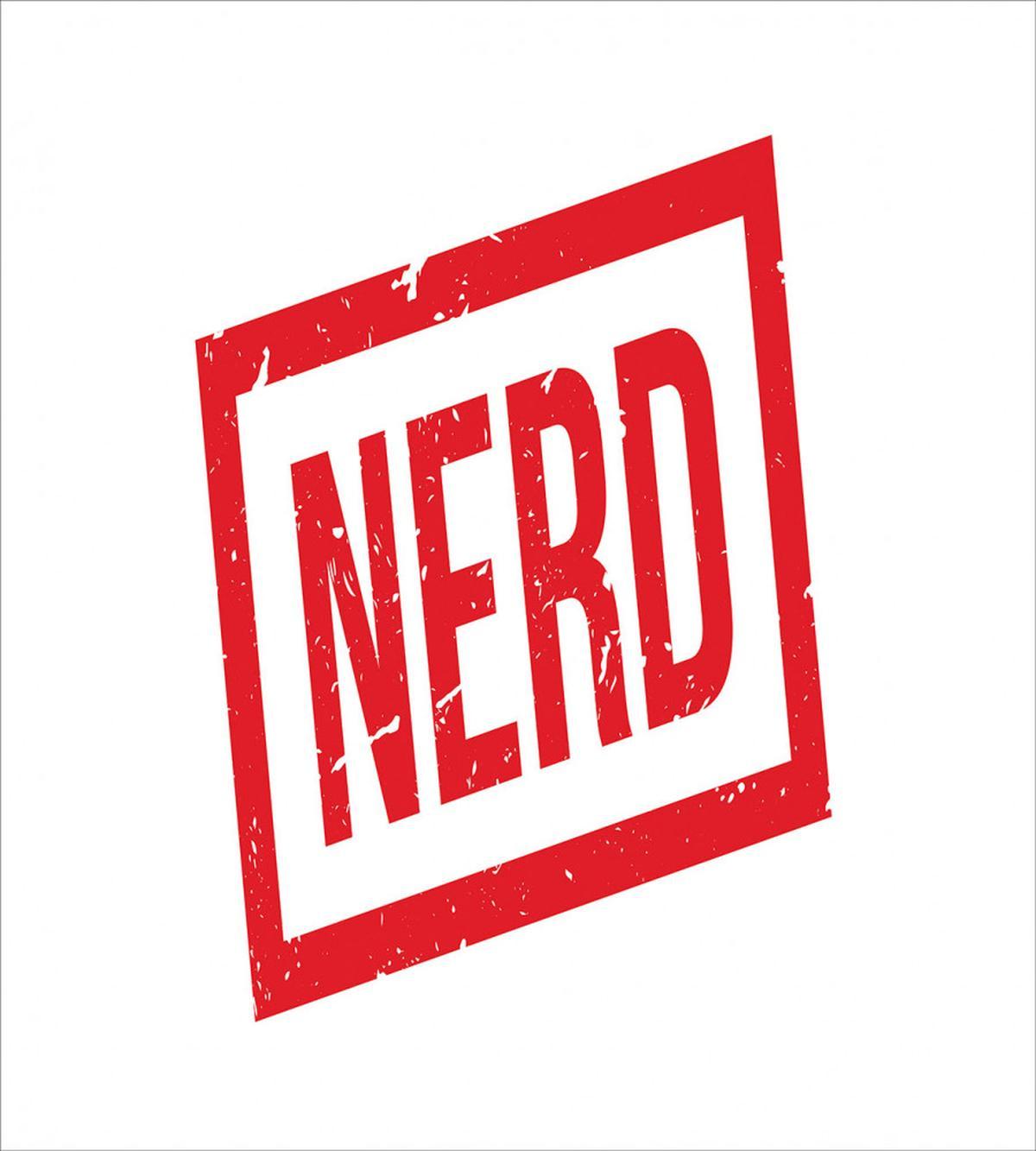 Nerd Wording Grunge Style — Pattern