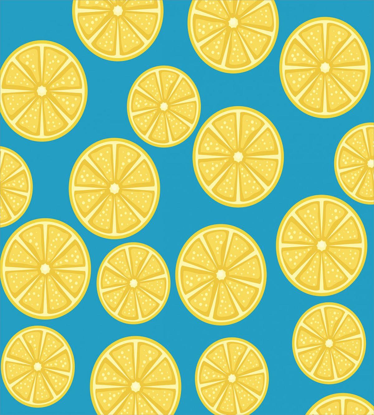 Vivid Citrus Slices Art — Pattern