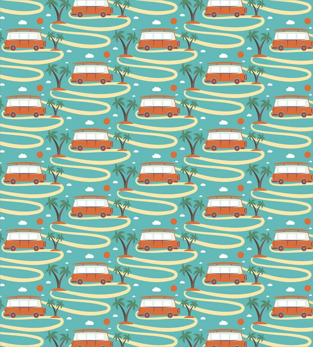 Summer Van and Palms — Pattern