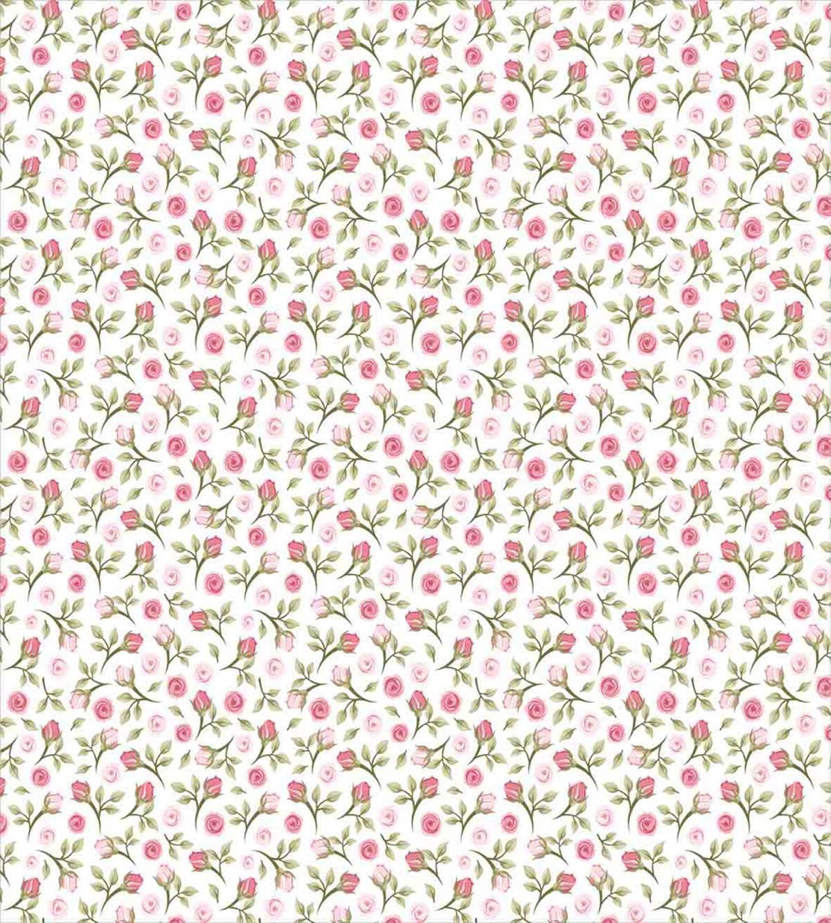 Top View Roses and Buds — Pattern