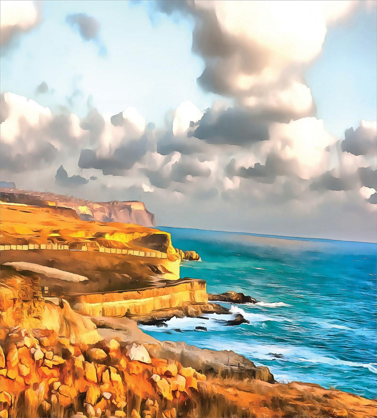 Digital Painting Sea — Pattern