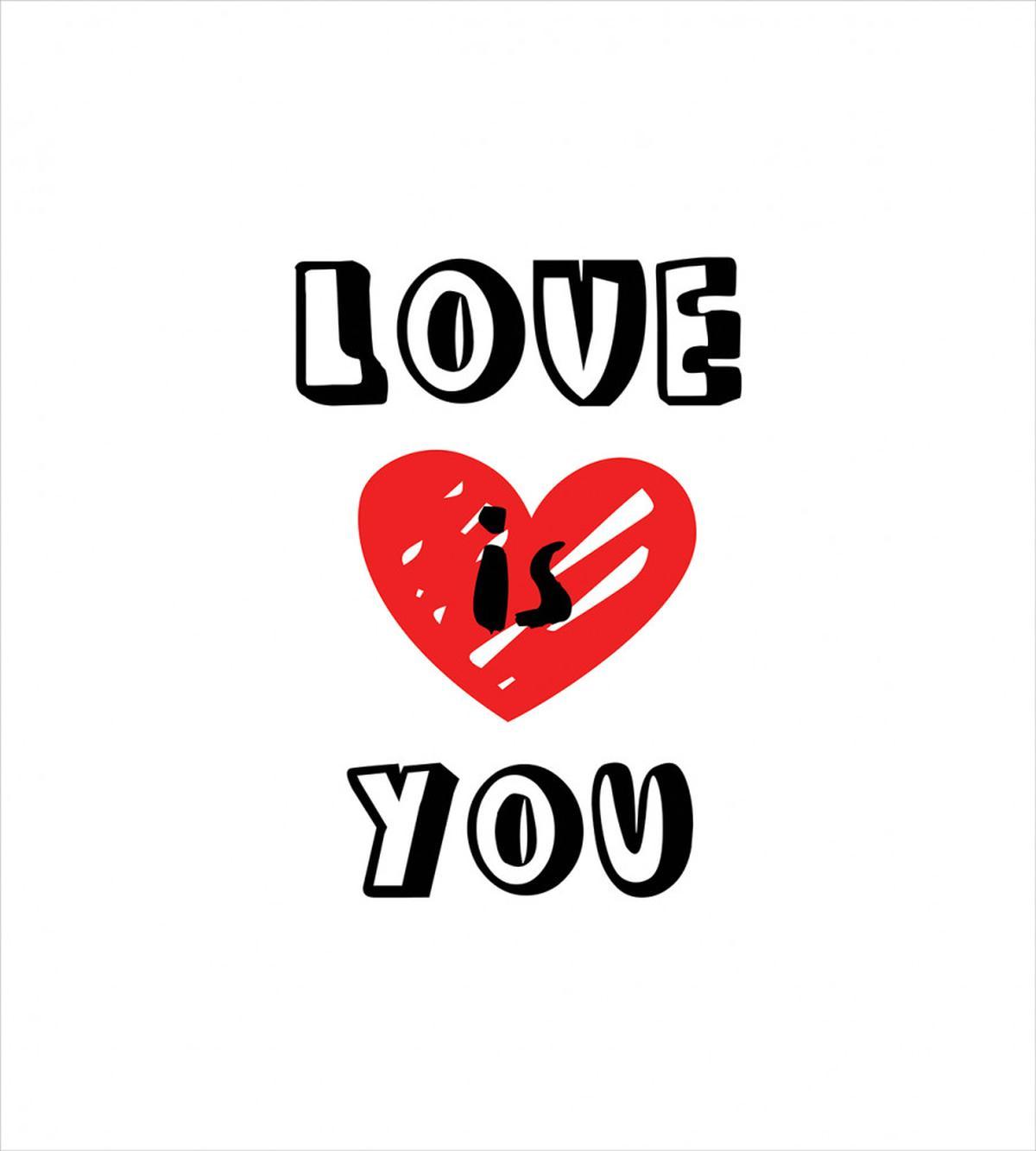 Love is You Red — Pattern