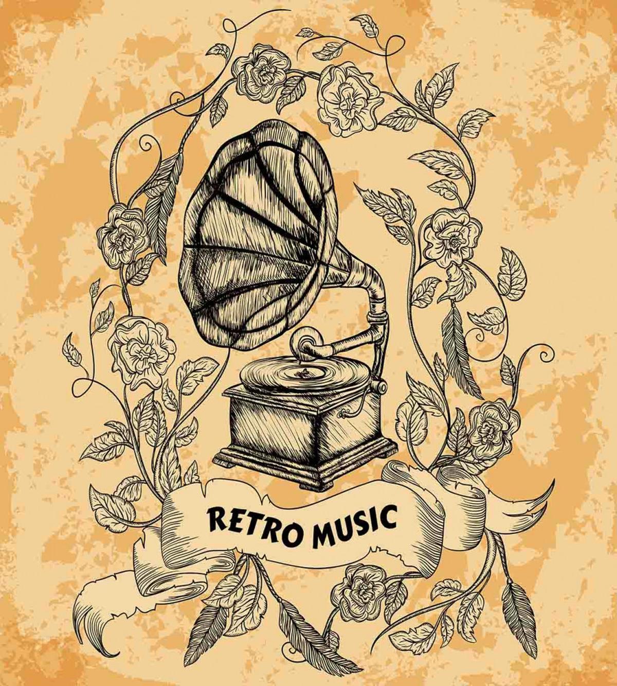 Gramophone Rose Petals — Pattern