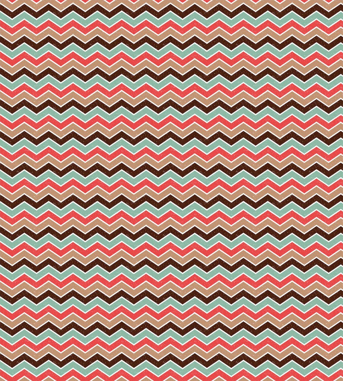 Grunge Retro Zigzags — Pattern