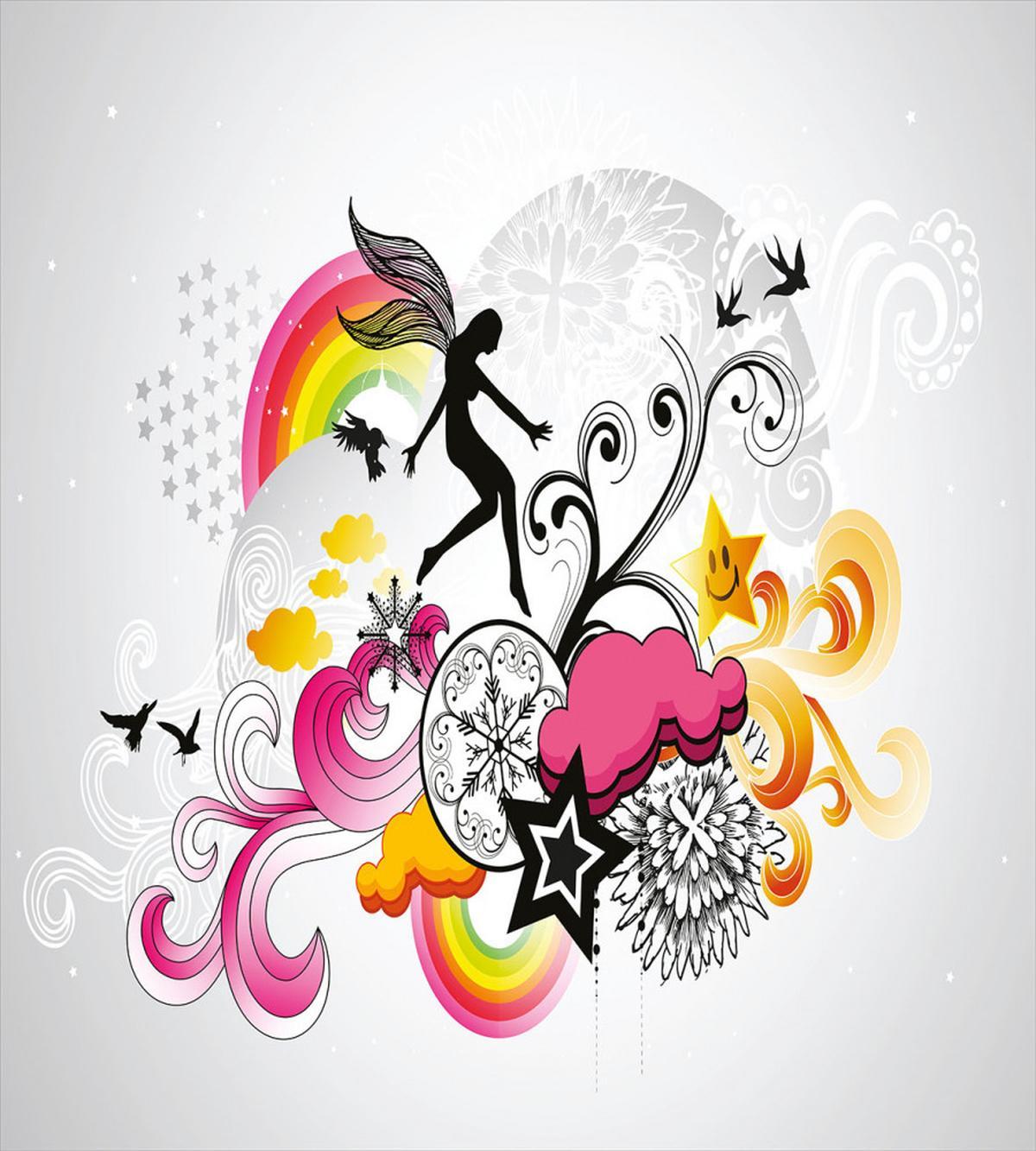 Fairy Birds and Flowers — Pattern