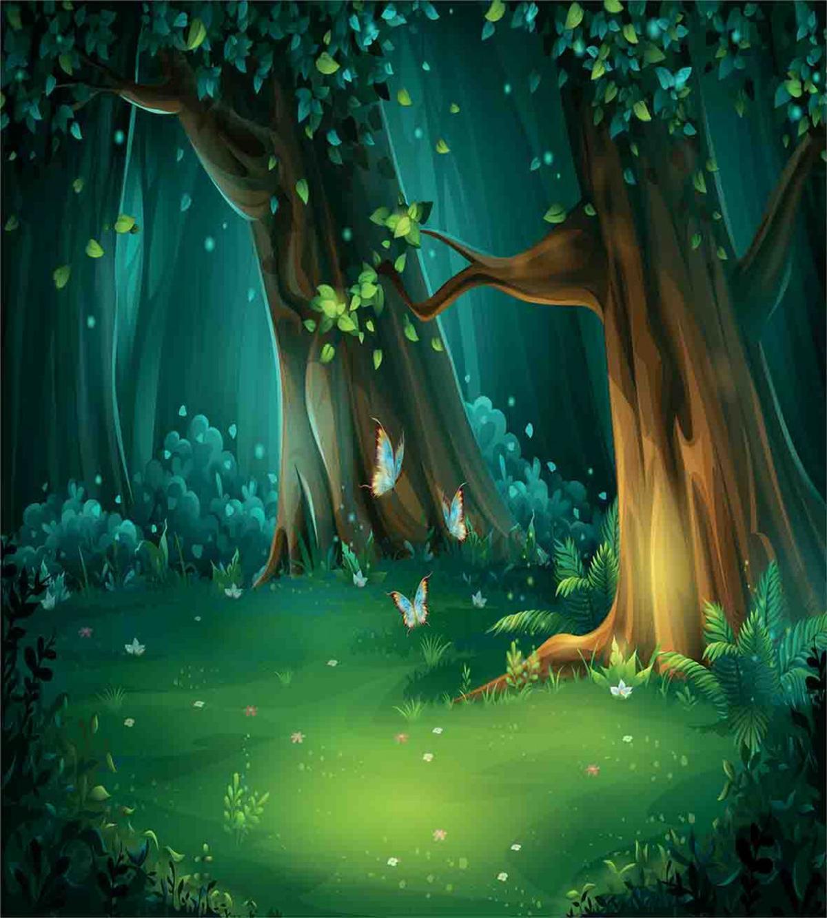 Trees and Butterflies Scenic — Pattern