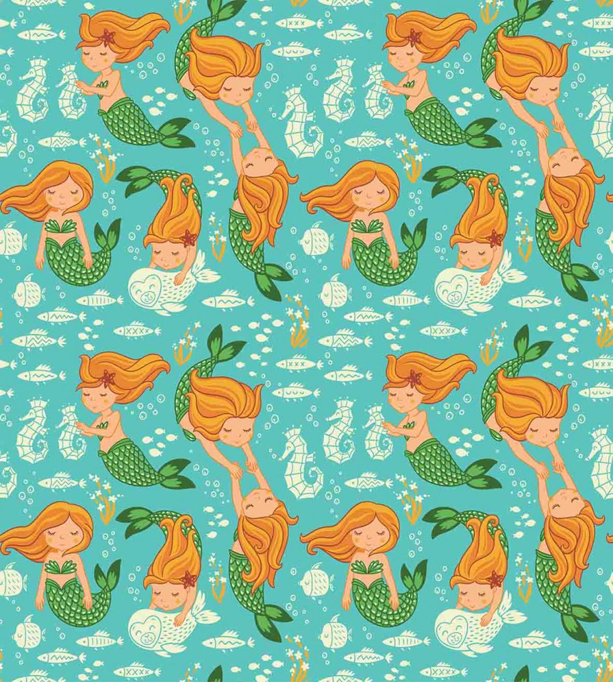 Cartoon Character Sea — Pattern