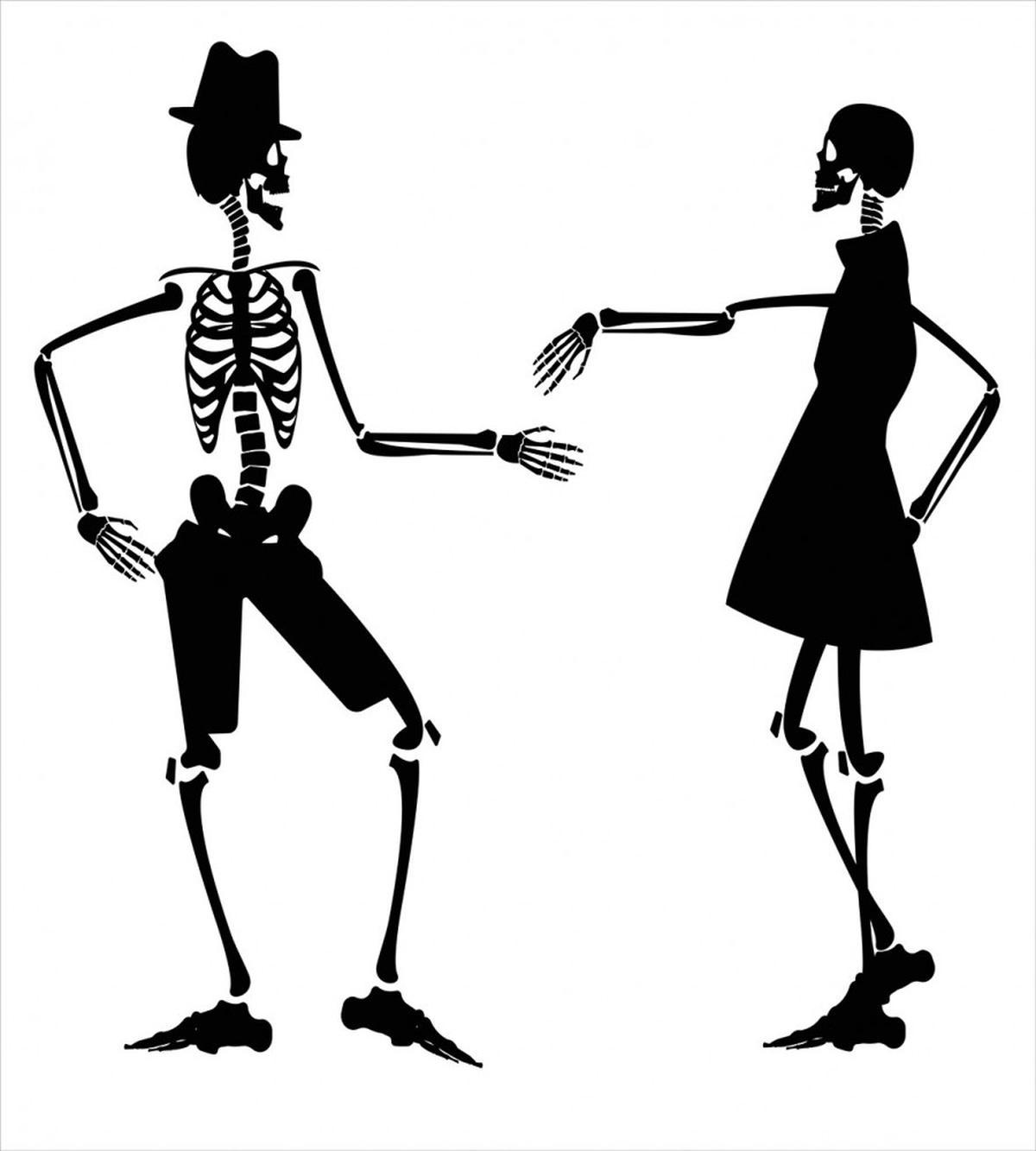 Dancing Halloween Couple — Pattern