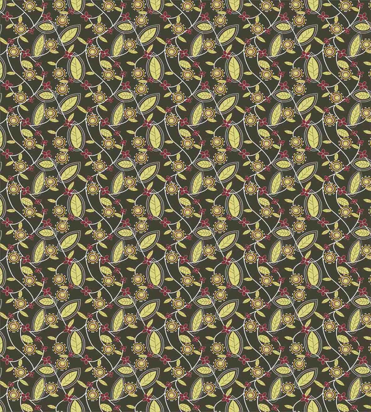 Abstract Flowers and Berries — Pattern