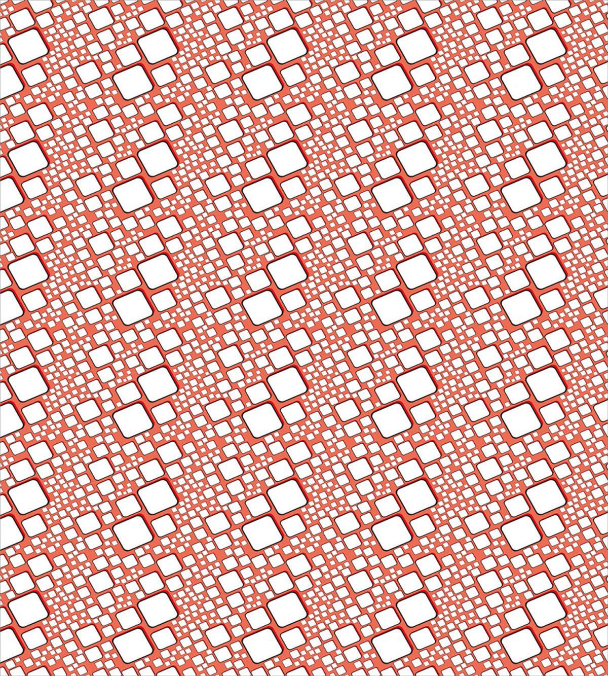 Square Retro Geometric — Pattern