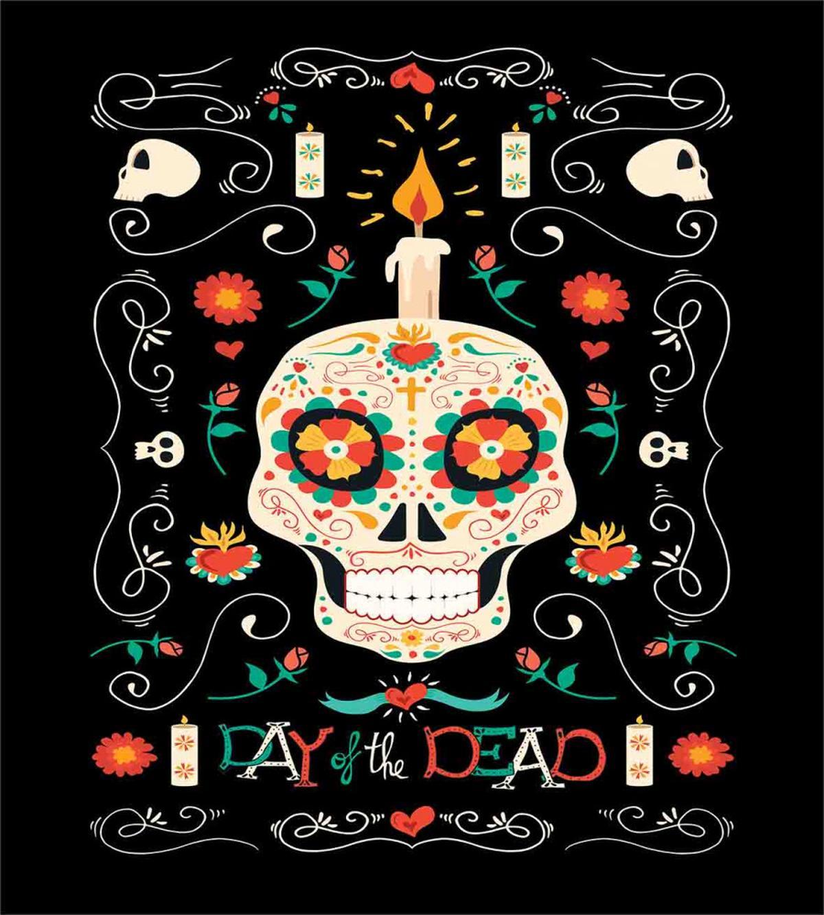 Calavera and Candle — Pattern
