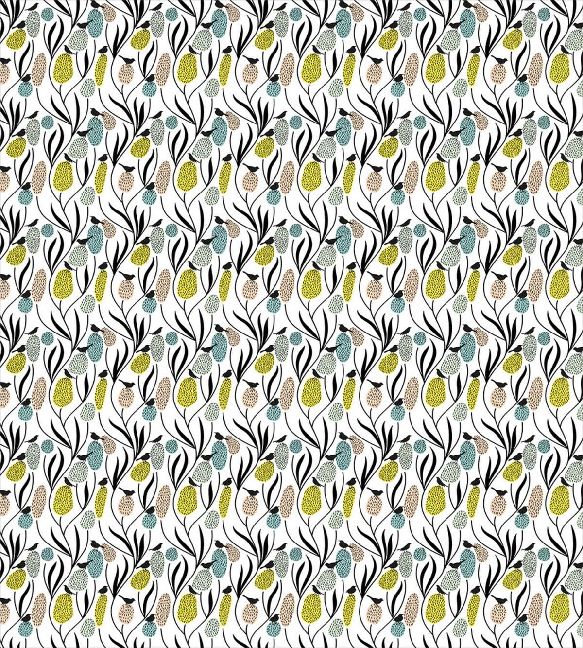 Birds and Abstract Plants — Pattern