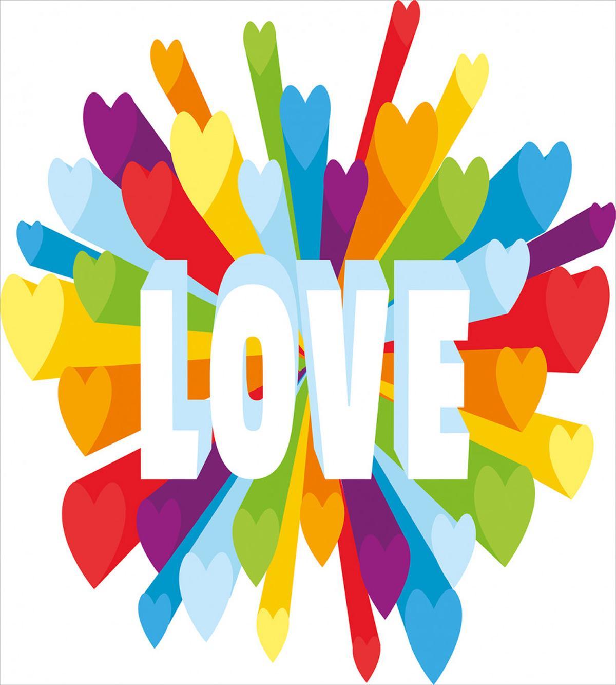 Love Burst Gay LGBT — Pattern