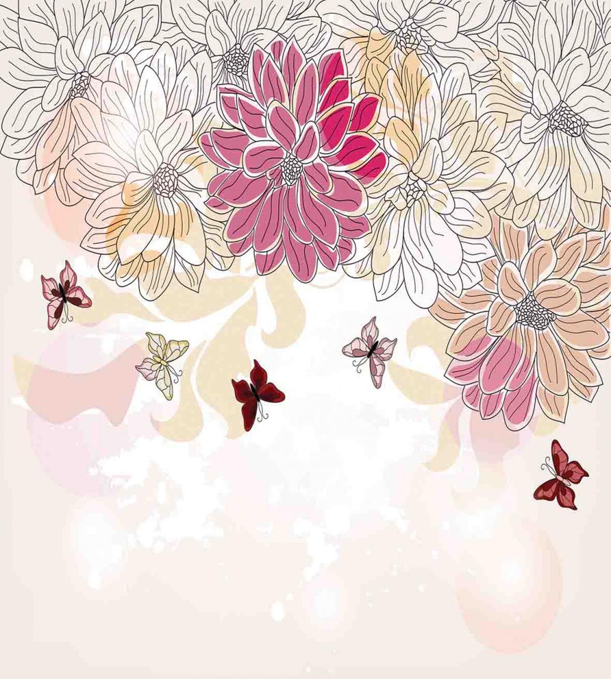 Spring Flower Butterfly — Pattern