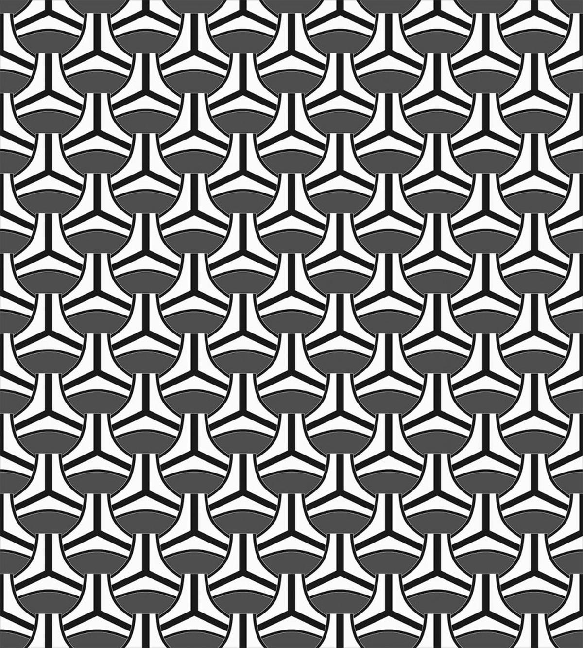 Achromatic Ovals Stripes — Pattern