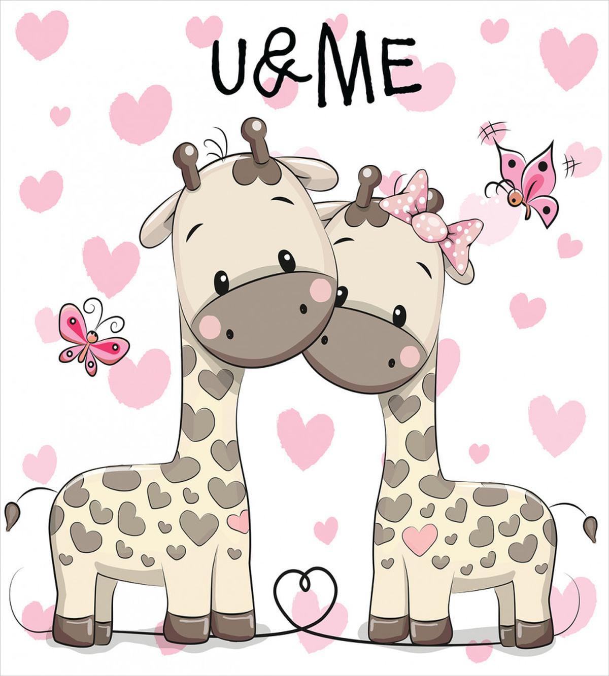 Baby Giraffes and Hearts — Pattern