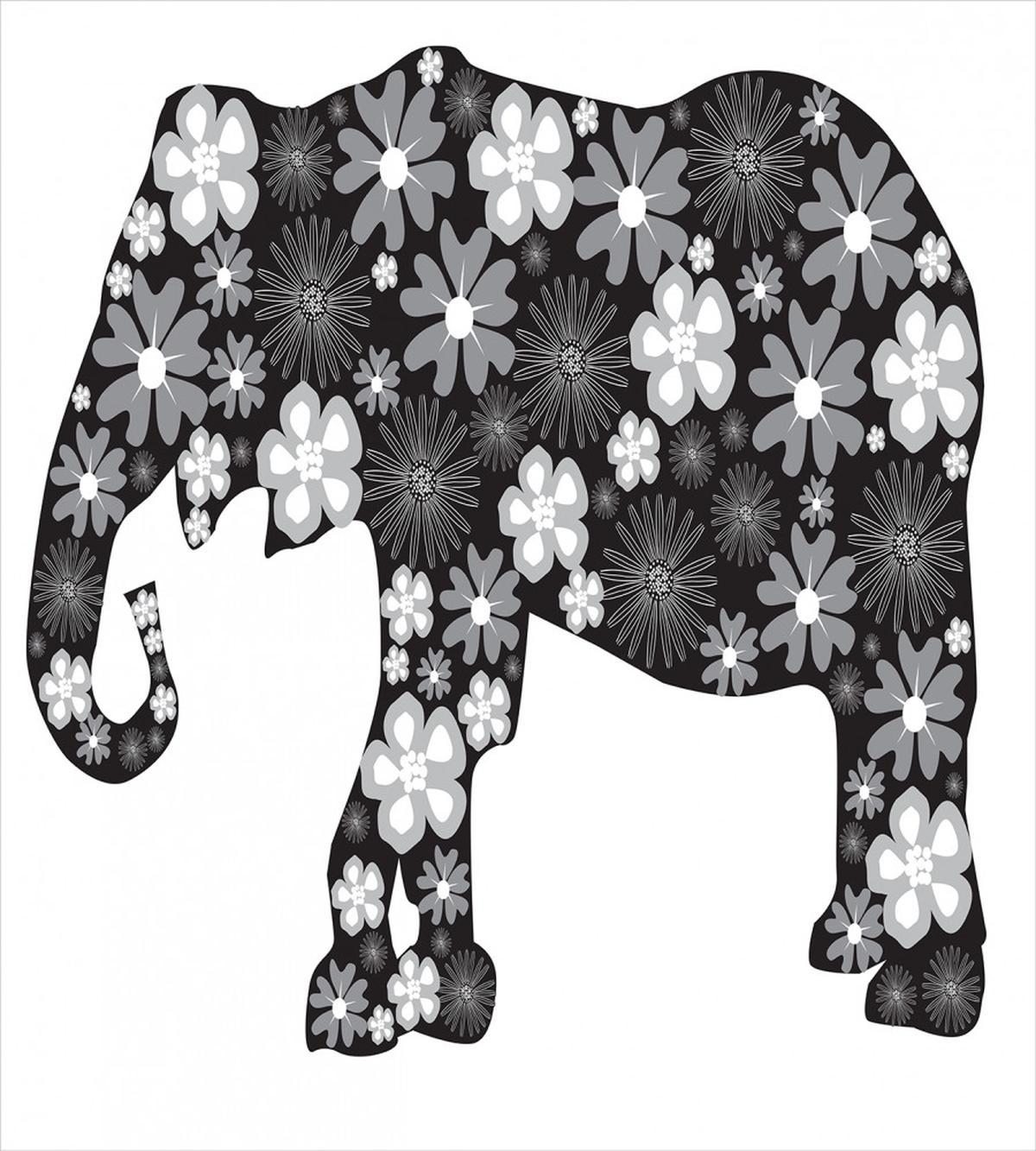 Floral Elephant Pattern — Pattern