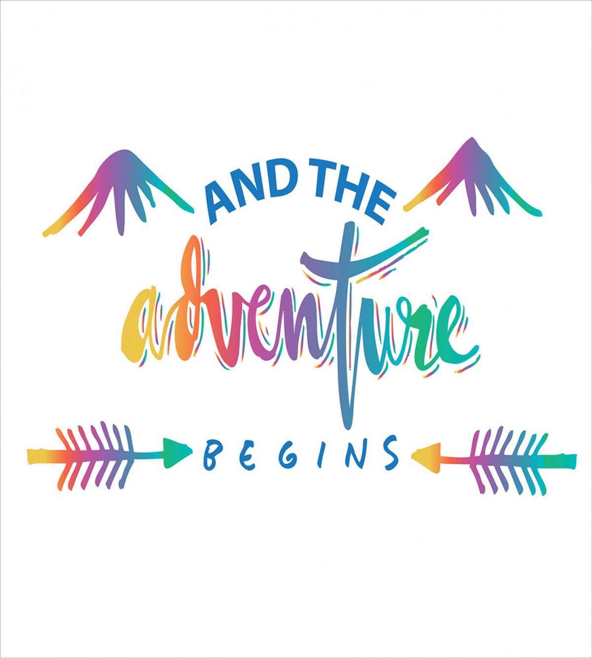 Colorful Retro Words — Pattern