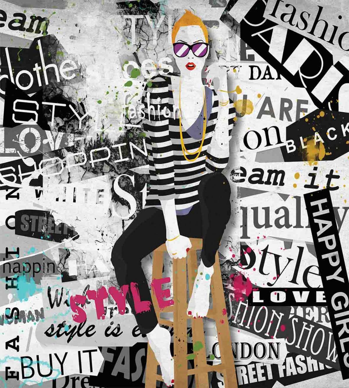 Fashion Girl Grunge — Pattern