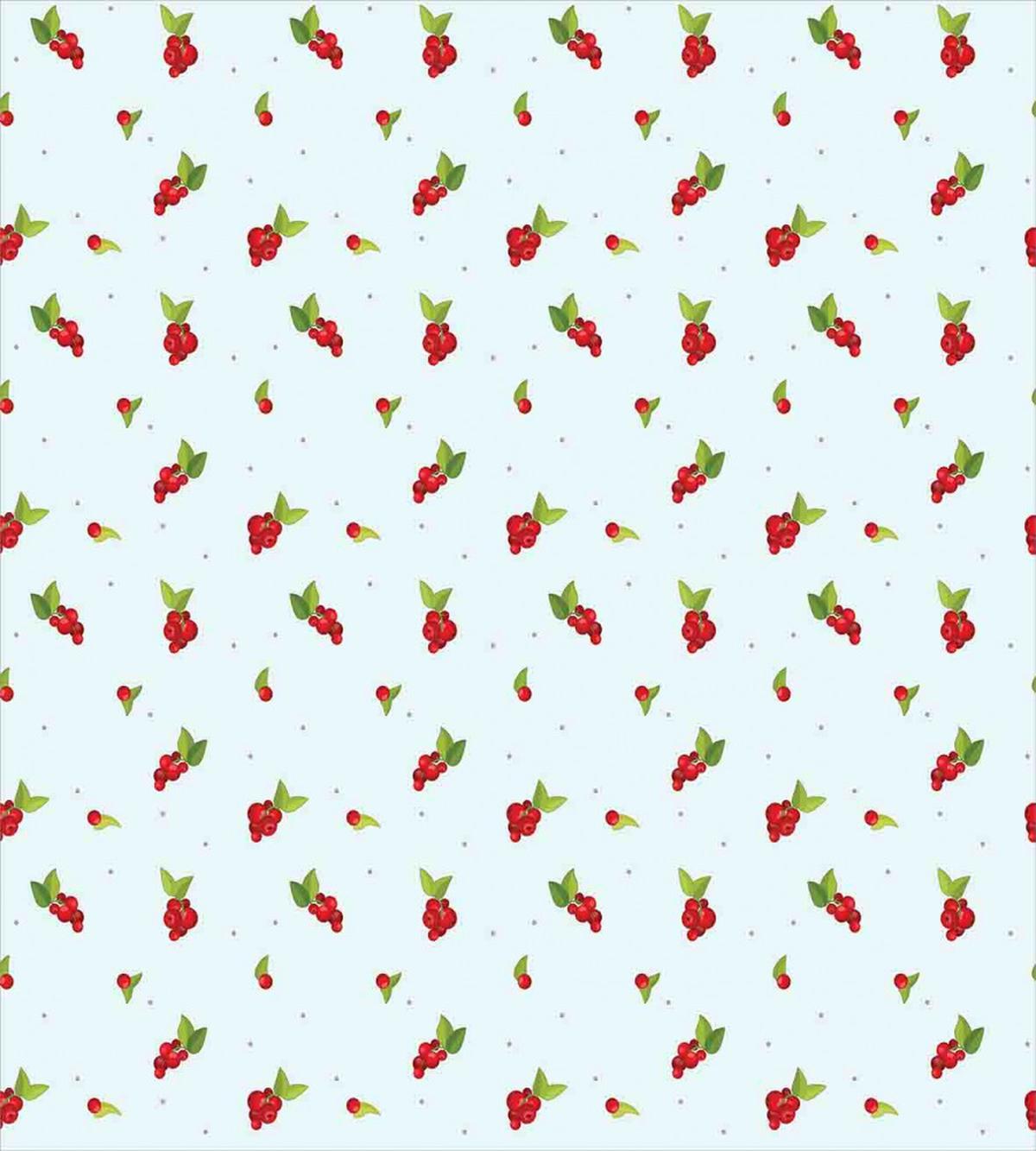 Berry Branch on Soft Tone — Pattern