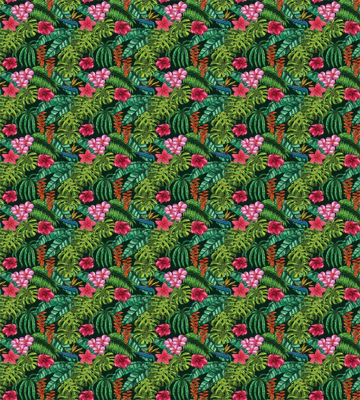Hibiscus Plumeria Monstera — Pattern