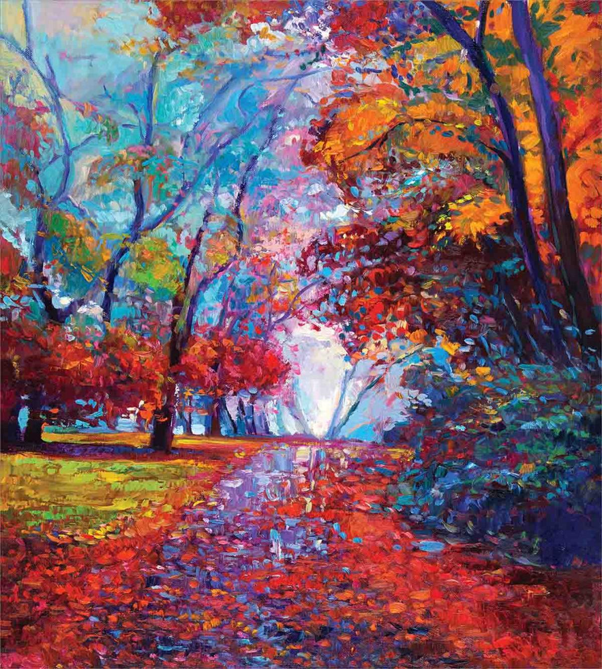 Trees Park Fall Autumn — Pattern