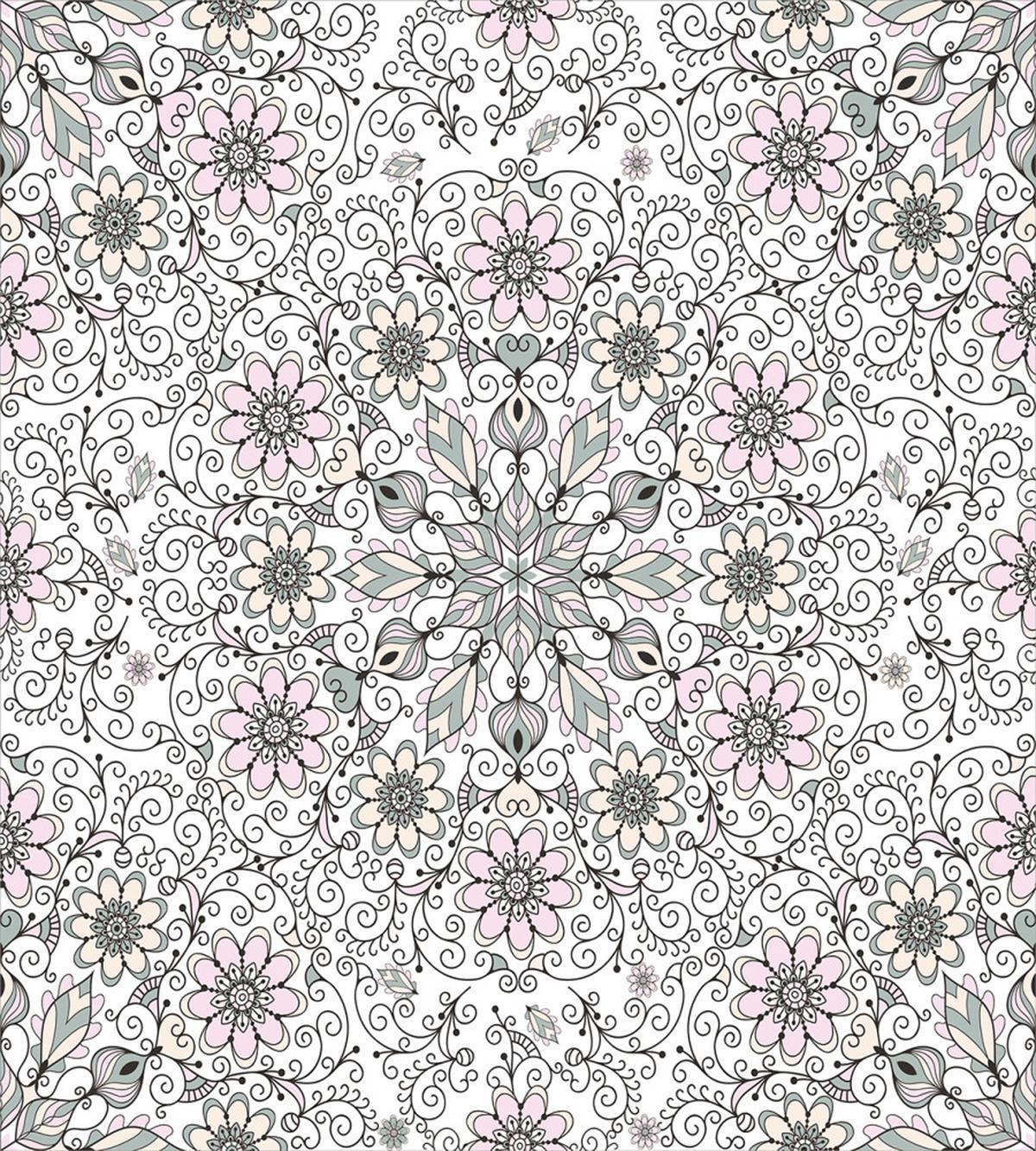 Flower Swirls Doily Style — Pattern